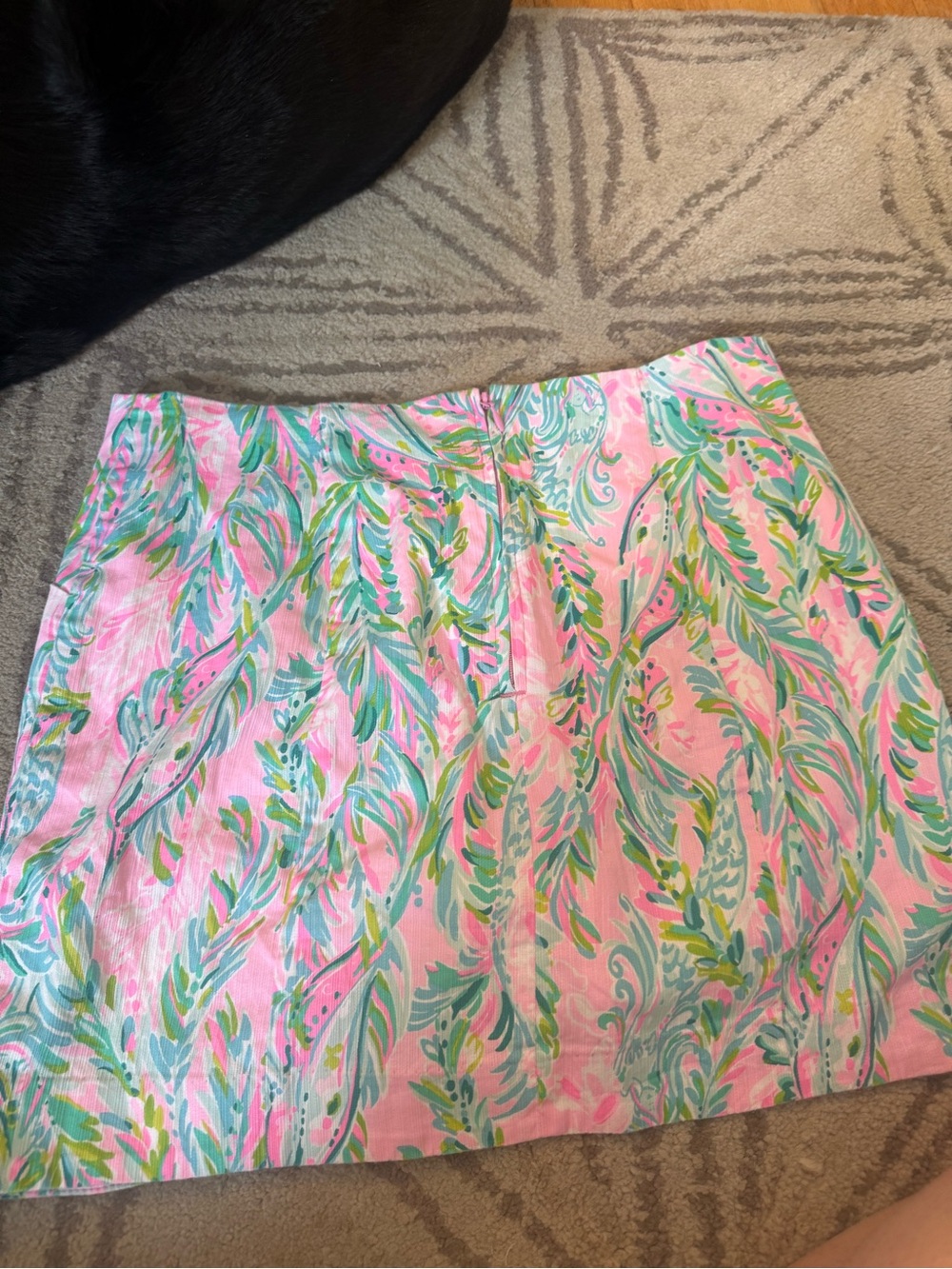 Lilly Pulitzer Floral Pink A-Line Women's Skirt